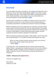 Deep Dive Netflix, Inc.